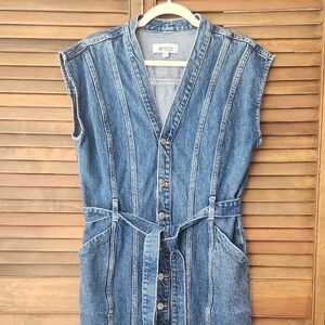 Etica Issa Denim Dress Size M